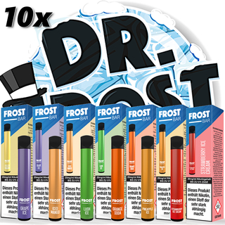 10x EBAY Dr. Frost - Frost Bar Einweg E-Zigarette -  20...
