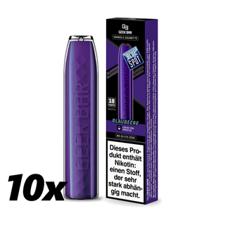 10x EBAY Innocigs Geekbar Einweg E-Zigarette -  18 mg/ml