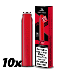 10x EBAY Innocigs Geekbar Einweg E-Zigarette -  18 mg/ml