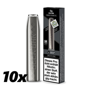 10x EBAY Innocigs Geekbar Einweg E-Zigarette -  18 mg/ml