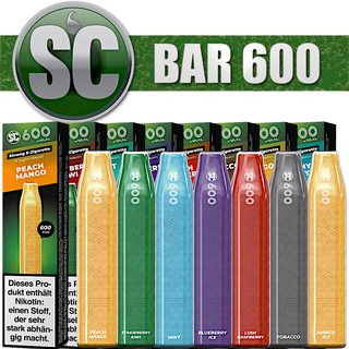 SC 600 Bar Einweg E-Zigarette - 17 mg/ml
