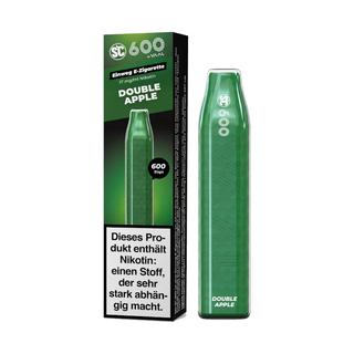 SC 600 Einweg E-Zigarette - 17 mg/ml Double Apple