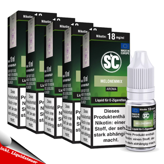5x 10ml SC Liquid Melonenmix 3mg/ml