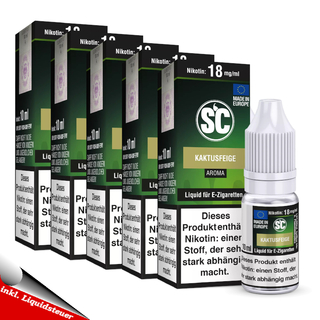 5x 10ml SC Liquid Kaktusfeige kein Nikotin
