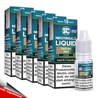 5x 10ml SC Nikotinsalz Fruit Mix Soda 20mg/ml