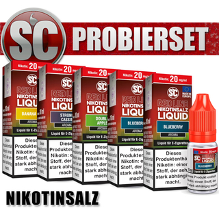 5x 10ml SC RED LINE Nikotinsalz E-Liquid