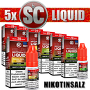 5x 10ml SC RED LINE Nikotinsalz E-Liquid