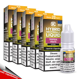 5x 10ml SC HYBRID Tropical Fruits 5mg/ml