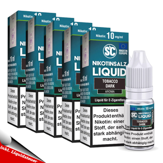 10x 10ml SC Nikotinsalz Tobacco Dark 20mg/ml