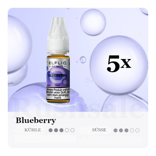 5x 10ml ELFLIQ Blueberry 10mg/ml