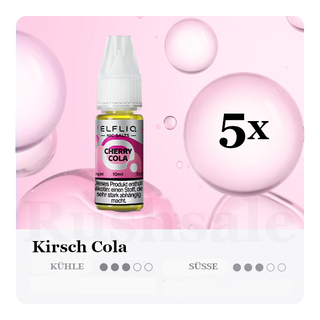 5x 10ml ELFLIQ Cherry COLA 10mg/ml