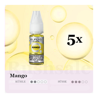 5x 10ml ELFLIQ Mango 20mg/ml