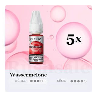 5x 10ml ELFLIQ Watermelon 10mg/ml