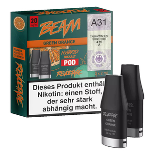 3x 2 REVOLTAGE BEAM HYBRID Nikotinsalz Pod