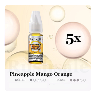 5x 10ml ELFLIQ Pineapple Mango Orange 20mg/ml