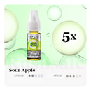 5x 10ml ELFLIQ Sour Apple 10mg/ml