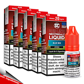 10x 10ml SC RED LINE Blue Mix 20mg/ml