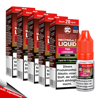 10x 10ml SC RED LINE Pink Lemonade 20mg/ml