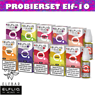 10x 10ml ELFLIQ Nikotinsalz Elfbar Liquid