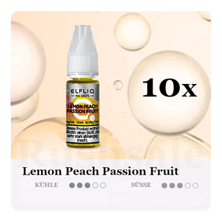 10x 10ml ELFLIQ Lemon Peach Passion Fruit 20mg/ml