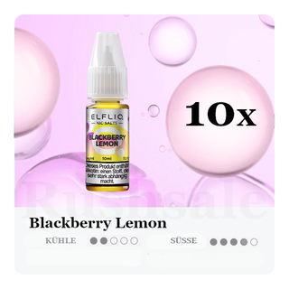 10x 10ml ELFLIQ Blackberry Lemon 20mg/ml