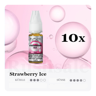 10x 10ml ELFLIQ Strawberry Ice 10mg/ml