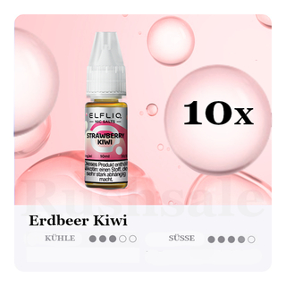 10x 10ml ELFLIQ Strawberry Kiwi 10mg/ml