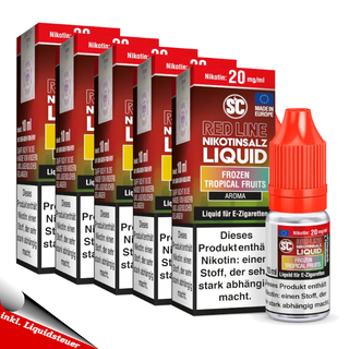 10x 10ml SC RED LINE Frozen Tropical Fruits 20mg/ml