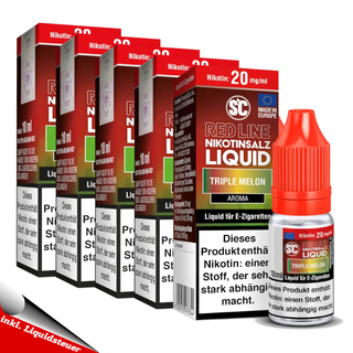 5x 10ml SC RED LINE Triple Melon 10mg/ml