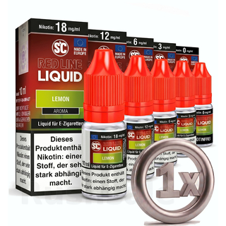 SC Red Line 10 ml Regular Nikotin Lemon 6mg/ml
