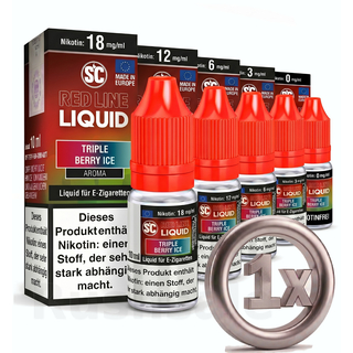 SC Red Line 10 ml Regular Nikotin Triple Berry Ice 12mg/ml
