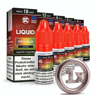 SC Red Line 10 ml Regular Nikotin Triple Melon 18mg/ml
