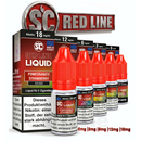 5x SC Red Line 10 ml Regular Nikotin E-Liquid