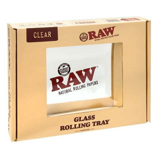 RAW Glass Rolling Tray Small - Glas Drehunterlage
