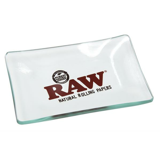 RAW Glass Rolling Tray Small - Glas Drehunterlage